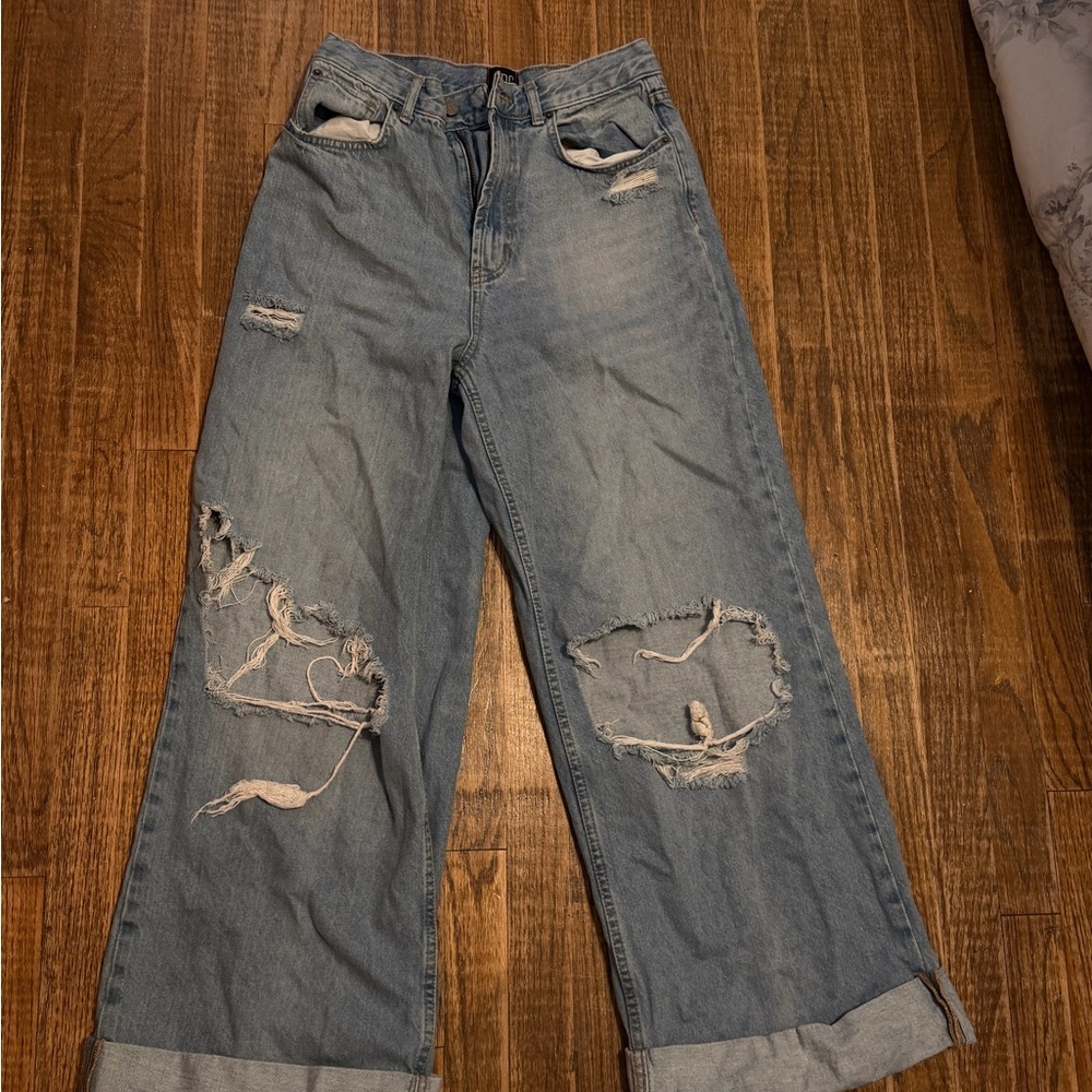 BDG Light Blue Distressed Boyfriend Jeans